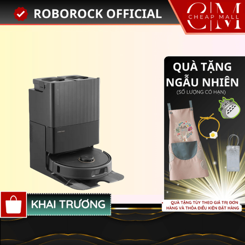 Robot hút bụi lau sàn Roborock Chính hãng lực hút 7000Pa tự động giặt sấy giẻ Qrevo Pro - CHEAPMALL SOU Q Revo Pro Trắng