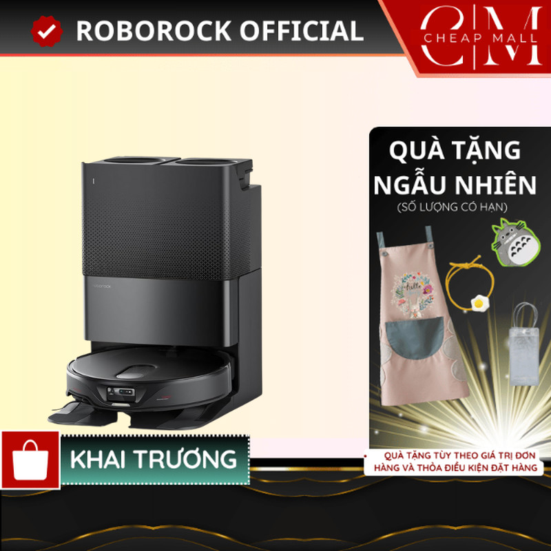 Robot hút bụi lau nhà Roborock Chính hãng lực hút 12000Pa tự động giặt sấy giẻ Qrevo Slim - CHEAPMALL SOU Qrevo Slim
