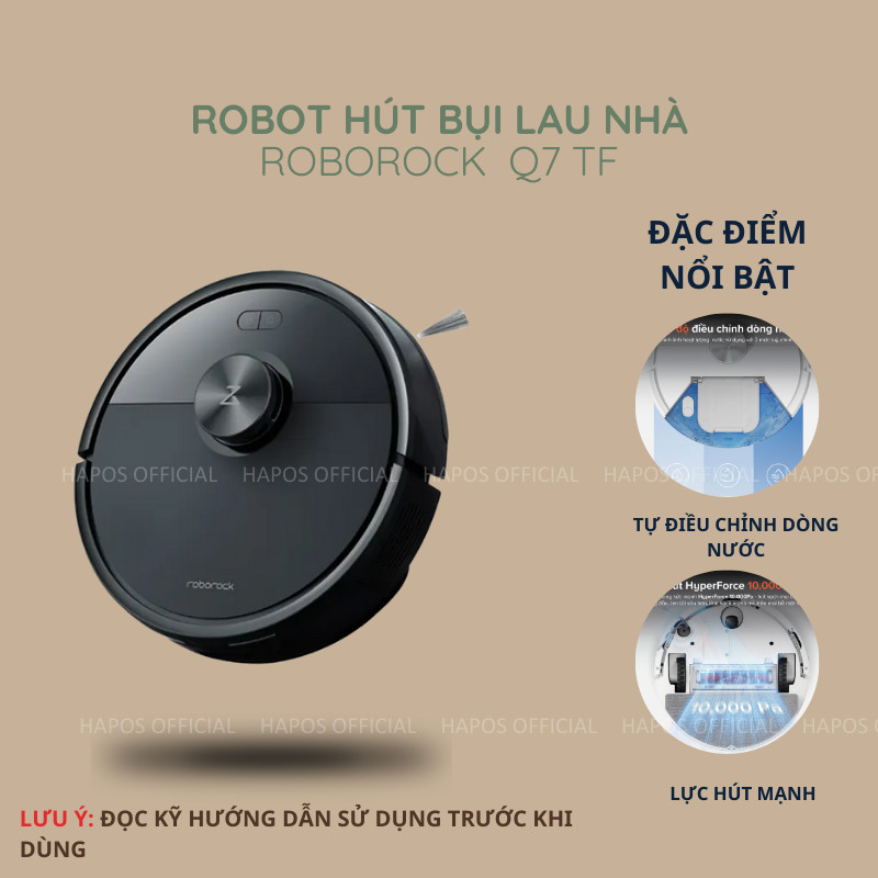 Robot lau hút bụi Roborock Chính hãng phiên bản quốc tế Q7 TF | Q10 PF | Q10 VF  - CHEAPMALL SOU Q7 TF +