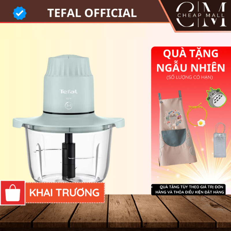 Máy xay thực phẩm 2L Tefal Chính hãng Choppeo công suất 500W cối thủy tinh MB603166  - CHEAPMALL MB603166