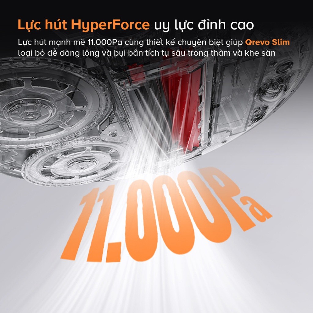 Robot hút bụi lau nhà Roborock Chính hãng lực hút 12000Pa tự động giặt sấy giẻ Qrevo Slim - CHEAPMALL SOU Qrevo Slim