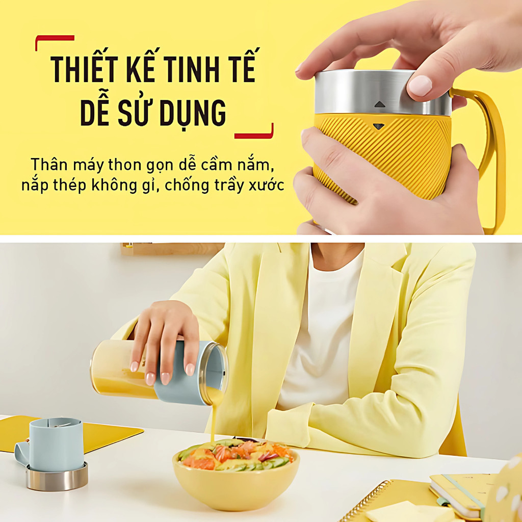 Máy xay sinh tố cá nhân Tefal LightMix BL1C0230 Vàng | BL1C0430 Xanh  |Bảo Hành 24 Tháng - HAPOS HOF