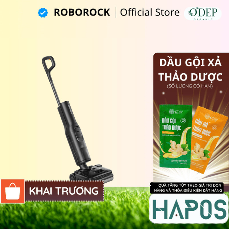Máy hút bụi lau nhà Roborock tạo bọt F25 Ace Pro | Lực hút 25.000pa | Tự động giặt sấy | Bảo hành 2 năm - HAPOS HOF F25 Ace Pro