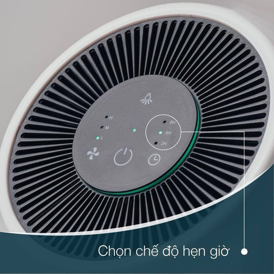 Máy lọc không khí Lock&Lock CADR 90㎥/h, Coverage 11㎡ - Màu trắng ENP116WHT - HAPOS LOF ENP116WHT