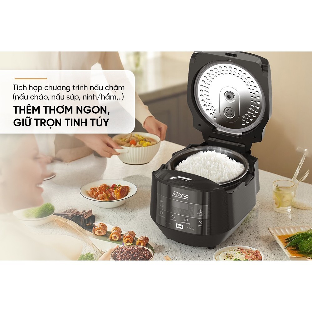 Nồi cơm điện cao tần 1.5L Sunhouse MAMA SHD8858, Lòng nồi dày 3mm, chống dính Daikin (Nhật Bản) - HAPOS HOF