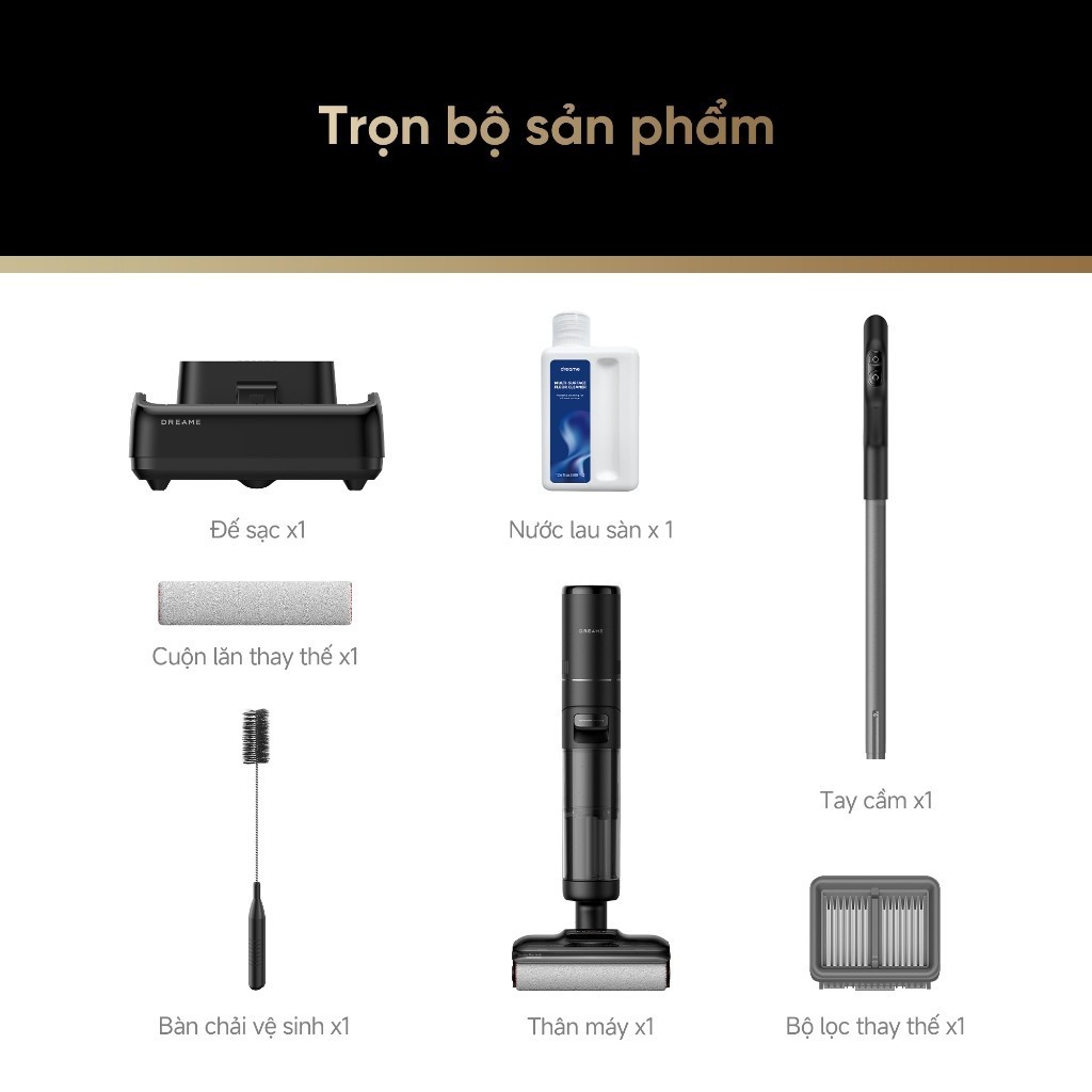 Máy hút bụi lau sàn khô & ướt Dreame H13 FlexReach/ H12 FlexReach/ H13 Dual FlexReach/ H13S FlexReach - HAPOS HOF H13S FlexReach