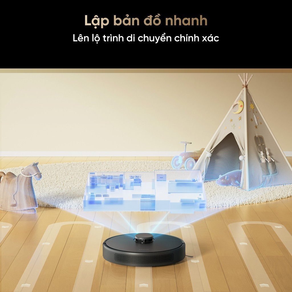 Robot Hút Bụi Lau Nhà Thông Minh Dreame D9 Max Gen 2 / D20  - Bản Quốc Tế - BH 24 Tháng - HAPOS HOF