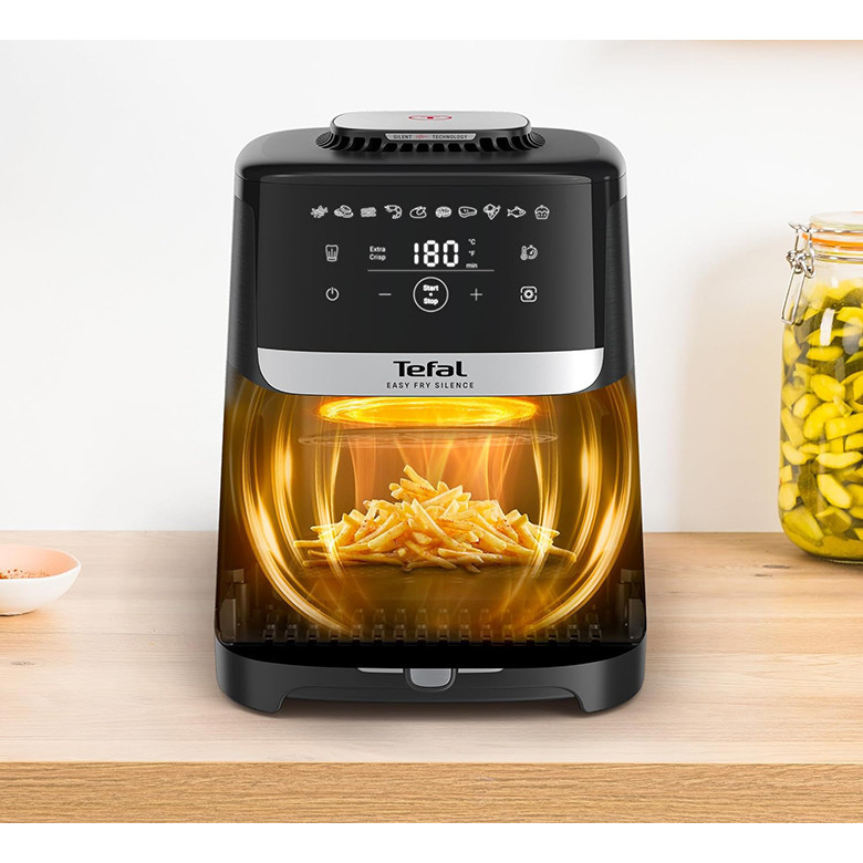Nồi chiên không dầu Tefal EasyFry Silence EY5528E0, 5L,10 chế độ | Bảo Hành 24 Tháng - HAPOS HOF