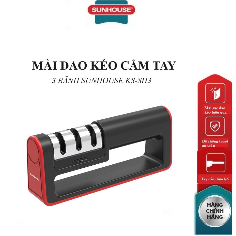 Mài dao cầm tay 3 rãnh Sunhouse KS-SH3 - HAPOS HEL KS-SH3