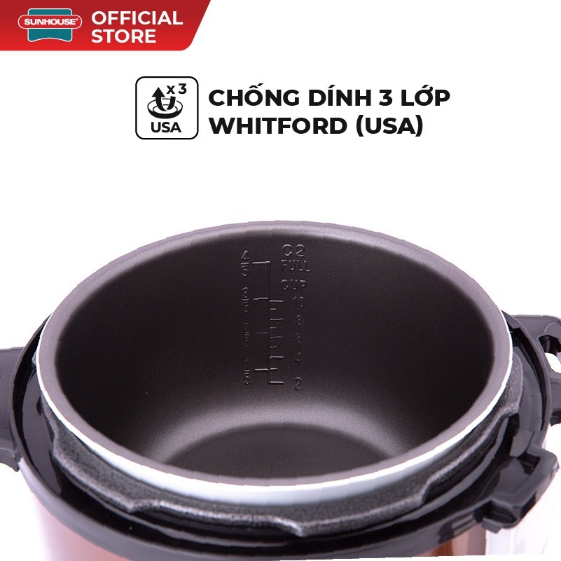 Nồi áp suất điện đa năng Sunhouse SH1550 - HAPOS HEL SH1550