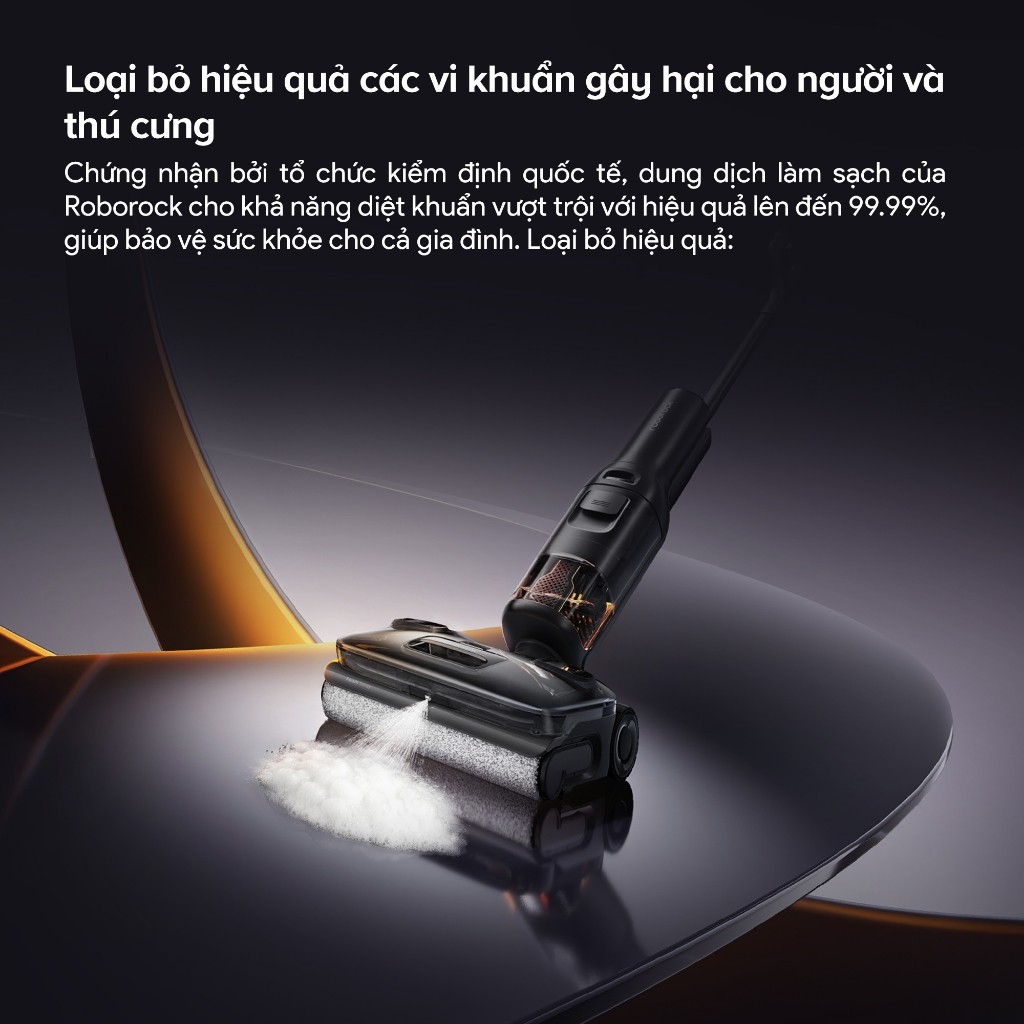 Máy hút bụi lau nhà Roborock tạo bọt F25 Ace Pro | Lực hút 25.000pa | Tự động giặt sấy | Bảo hành 2 năm - HAPOS HOF F25 Ace Pro
