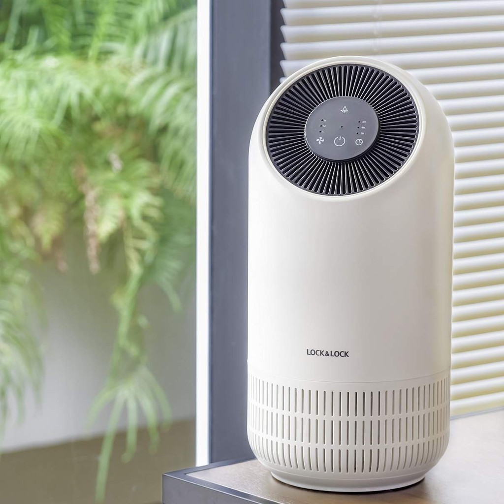 Máy lọc không khí Lock&Lock CADR 90㎥/h, Coverage 11㎡ - Màu trắng ENP116WHT - HAPOS LOF ENP116WHT
