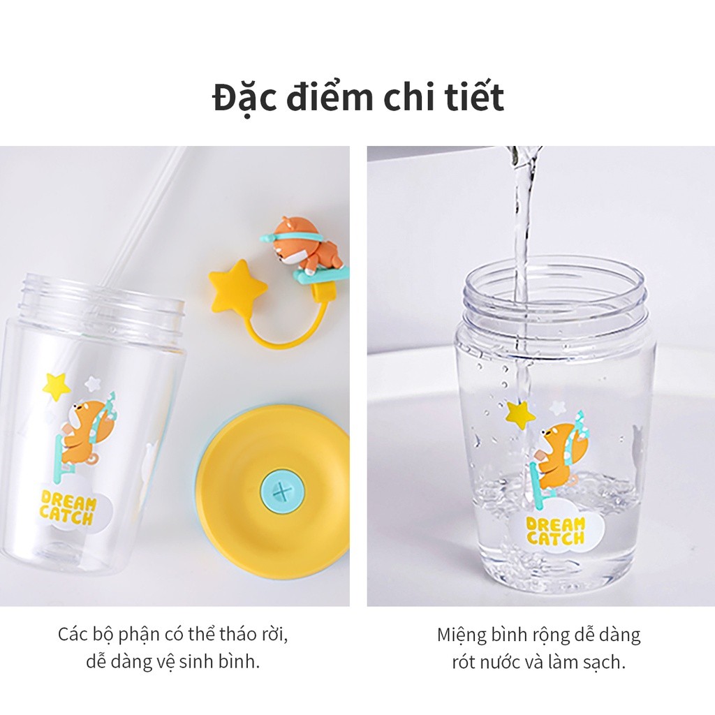 Ly nước nhựa Dream Catcher Lock&Lock Tritan Bottle 520ml - ABF779 - HAPOS LOF Hồng - ABF779PIK