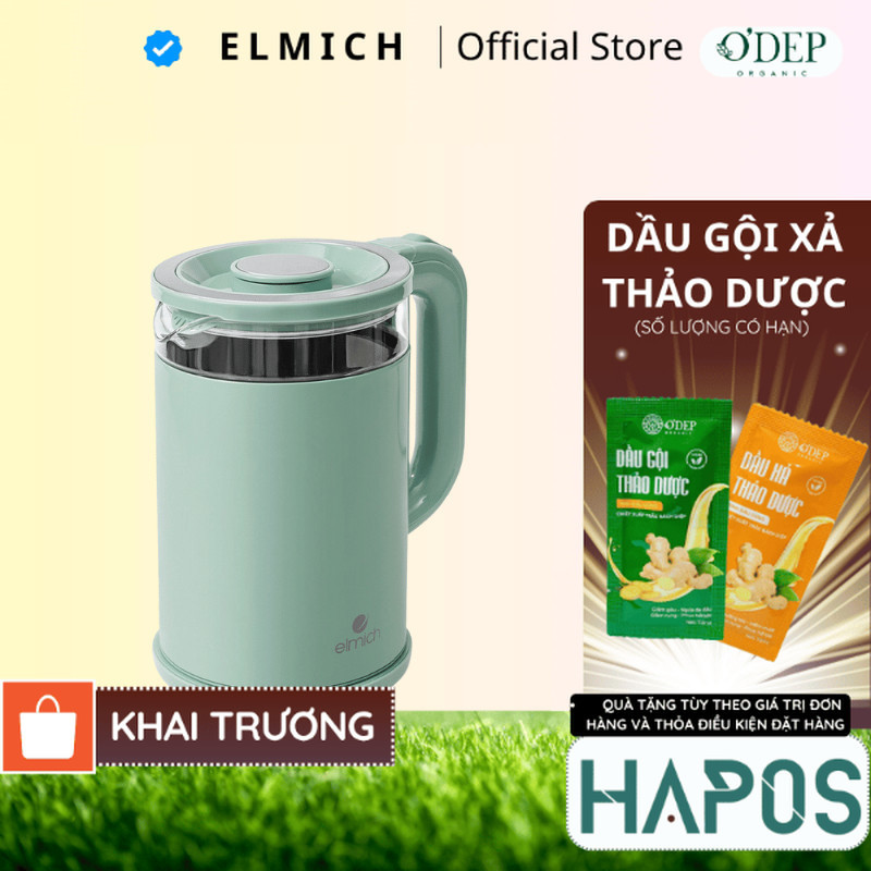 Ấm đun siêu tốc thủy tinh cao cấp Elmich KEE9141WG - HAPOS HOF KEE9141WG