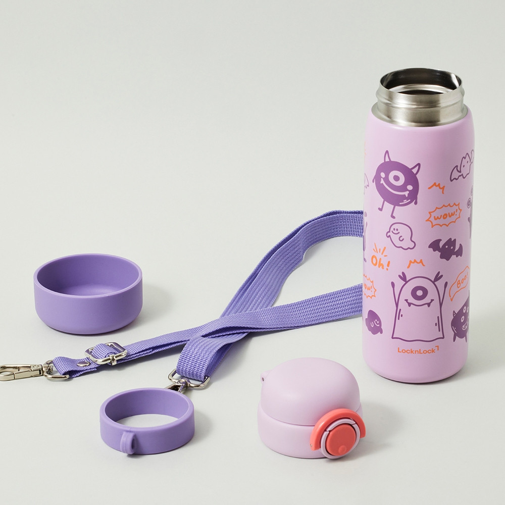 Bình giữ nhiệt 380ml - 510ml LocknLock School Fit Luminous LHC3387ORG, Thép không gỉ, Hàng chính hãng - HAPOS LOF 510ml Tím LHC3388VOL