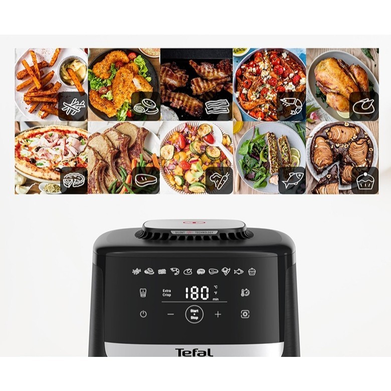 Nồi chiên không dầu Tefal EasyFry Silence EY5528E0, 5L,10 chế độ | Bảo Hành 24 Tháng - HAPOS HOF