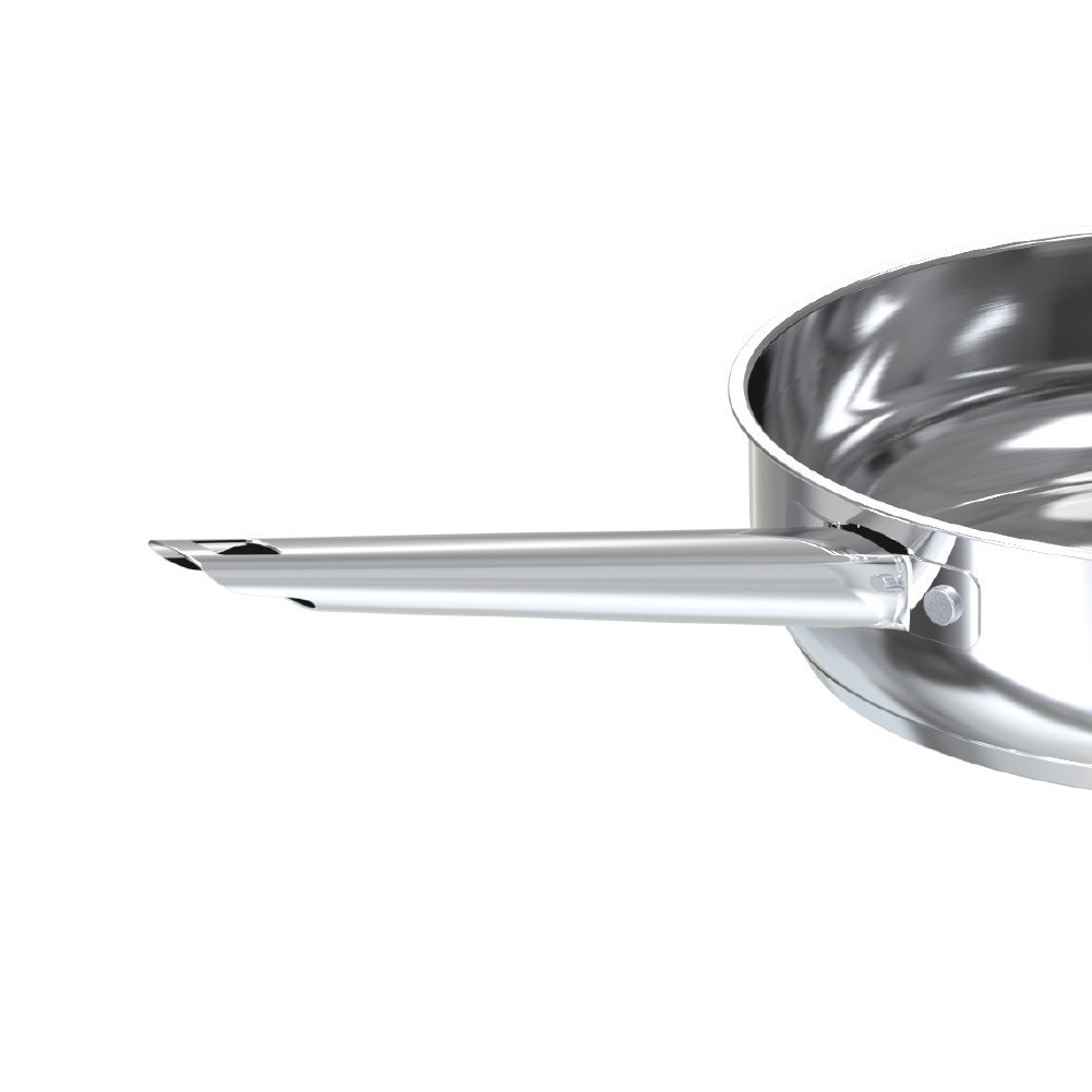 Chảo Inox đa lớp liền khối Sunhouse 16cm - 28cm đáy từ dùng mọi loại bếp Healthy IN16M9 - IN28M9 - HAPOS HOF