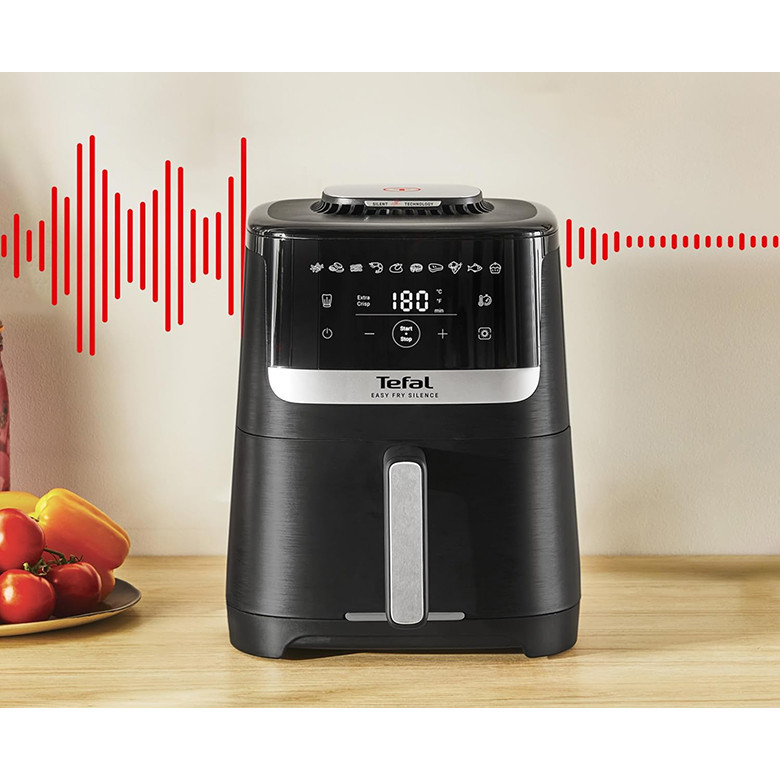 Nồi chiên không dầu Tefal EasyFry Silence EY5528E0, 5L,10 chế độ | Bảo Hành 24 Tháng - HAPOS HOF