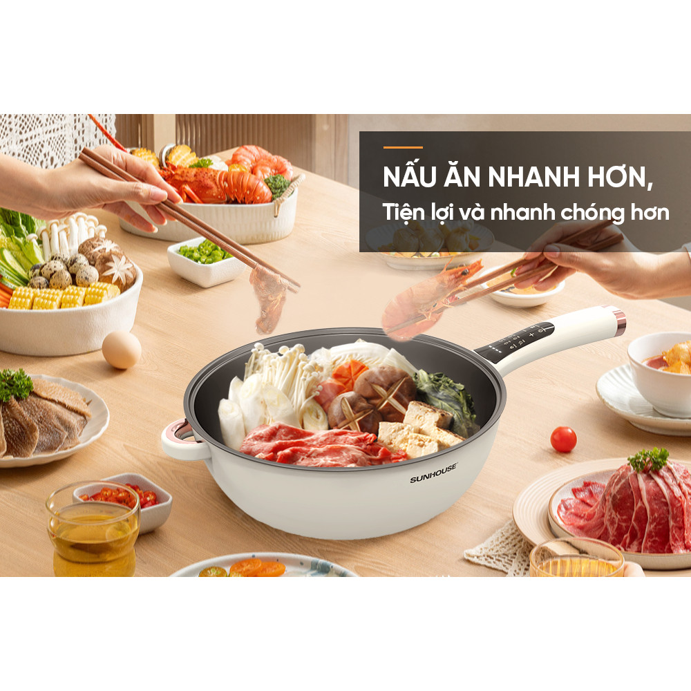 Chảo điện đa năng 5L Sunhouse SHD4555 - HAPOS HEL SHD4555