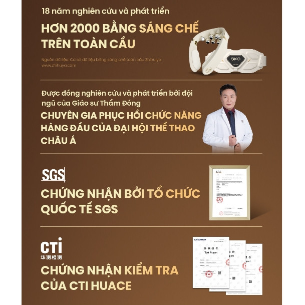 Máy massage cổ vai gáy SKG HS500-2 - HAPOS HOF