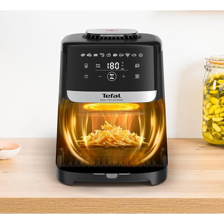 Nồi chiên không dầu Tefal EasyFry Silence EY5528E0, 5L,10 chế độ | Bảo Hành 24 Tháng - HAPOS HOF