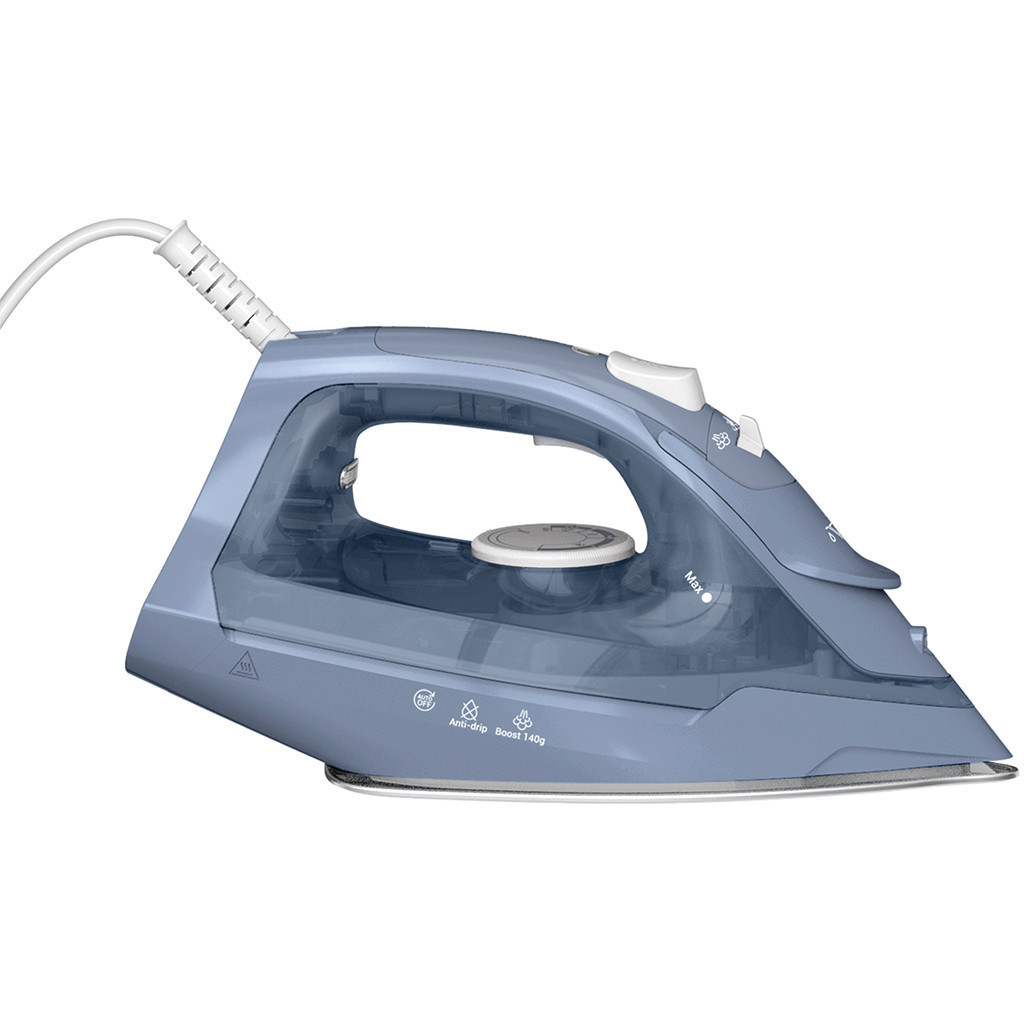 Bàn ủi hơi nước Tefal Power FV2C60E0, màu xanh lam, 2400W, tích hợp ủi khô/nước | Bảo hành 24 tháng - HAPOS HOF