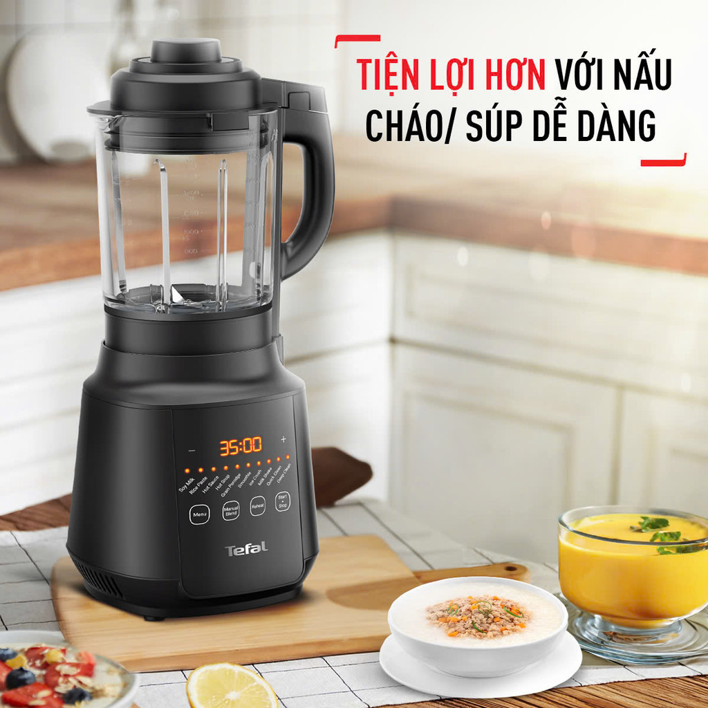 Máy làm sữa hạt Tefal Happy Cook Mix BL511868, 1.75L, 10 chức năng, xay nóng lạnh| BH 24 tháng - HAPOS HOF