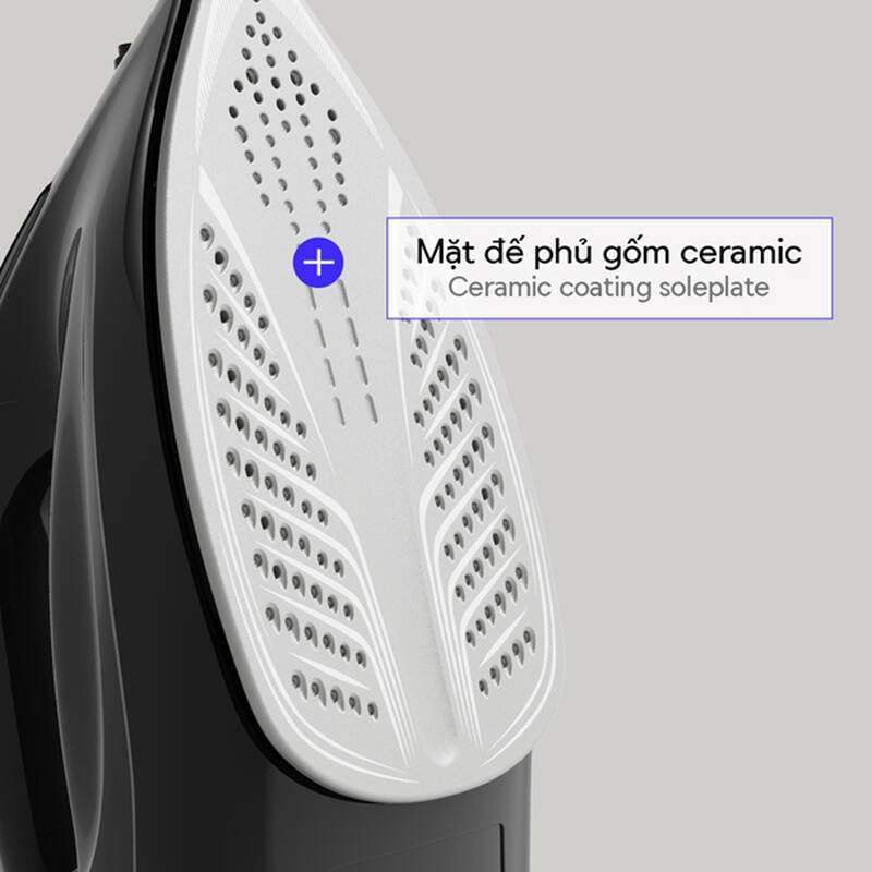 Bàn ủi hơi nước LocknLock 2 chế độ ủi, bình chứa 220ml công suất 1800W, Chính Hãng ENI334BLK - HAPOS LOF