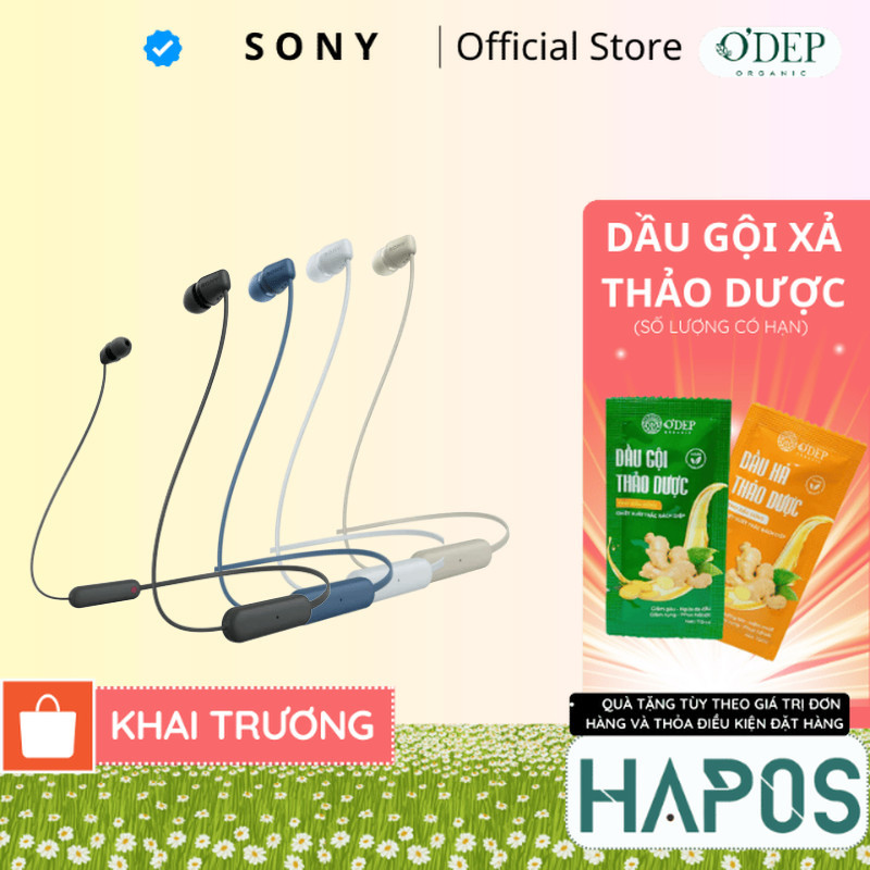 Tai nghe Sony in-ear không dây WI-C100 - HAPOS HEL