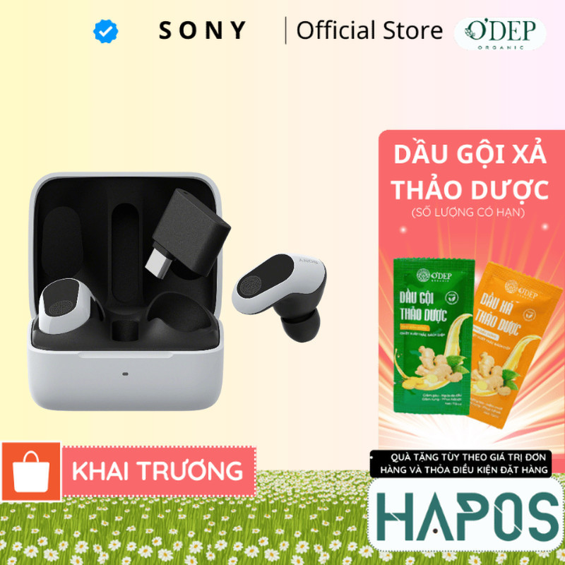 Tai nghe Gaming Sony không dây INZONE Buds WF-G700N - HAPOS HEL Trắng