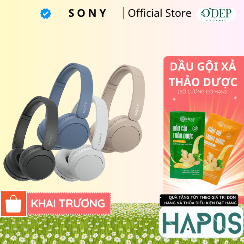 Tai nghe choàng đầu không dây thời trang Sony WH-CH520 - HAPOS HEL