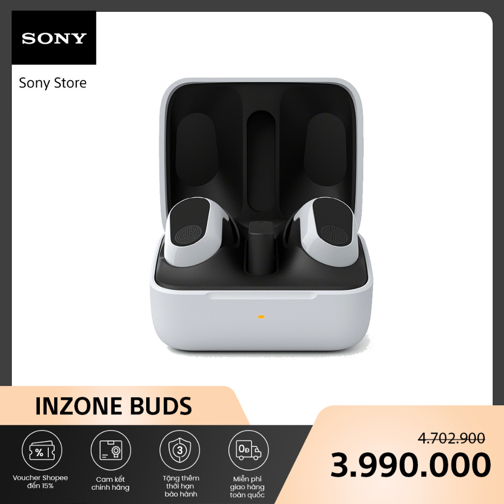 Tai nghe Gaming Sony không dây INZONE Buds WF-G700N - HAPOS HEL Trắng
