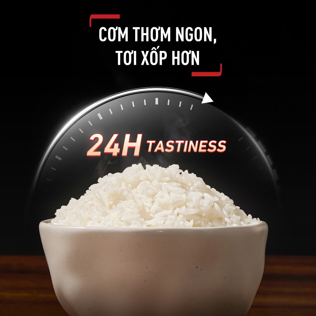 Nồi cơm điện tử Tefal Delirice Max RK7778Y0 - 815W - 1.8L - BH chính hãng 24 tháng - HAPOS HEL