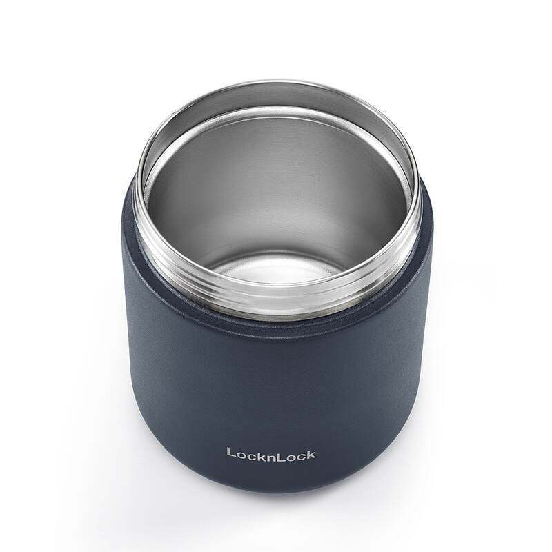 Hộp giữ nhiệt Locknlock 500ml Pump Vacuum Lunch Box - Màu Xanh Navy - LHC8053NVY - HAPOS LOF
