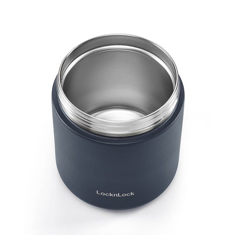 Hộp giữ nhiệt Locknlock 500ml Pump Vacuum Lunch Box - Màu Xanh Navy - LHC8053NVY - HAPOS LOF