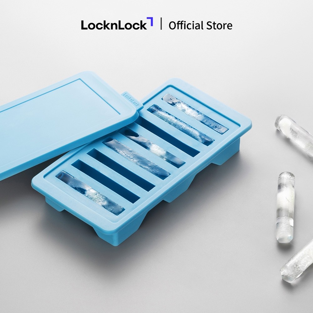 Khay làm đá LocknLock Silicone Ice Tray SLX167BLU - HAPOS LOF
