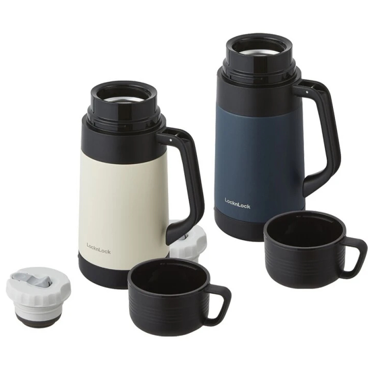 ONL - Bình giữ nhiệt LocknLock cỡ đại LHC1484 1,2L và LHC1485 1,8L có quai xách, nắp làm cốc Chính Hãng - HAPOS MALL OFFICIAL LHC1485