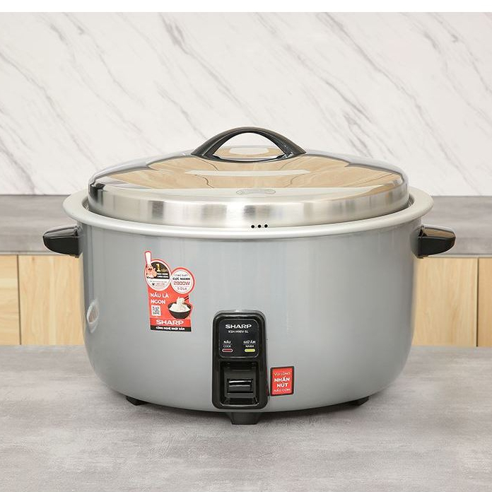 Nồi cơm điện công nghiệp Sharp KSH-H65V-SL (6,5 lít) - KSH-H78V-SL (7,8 lít) - KSH-H90V-SL (9 lít) - HAPOS HSA 9,0 lít - H90V