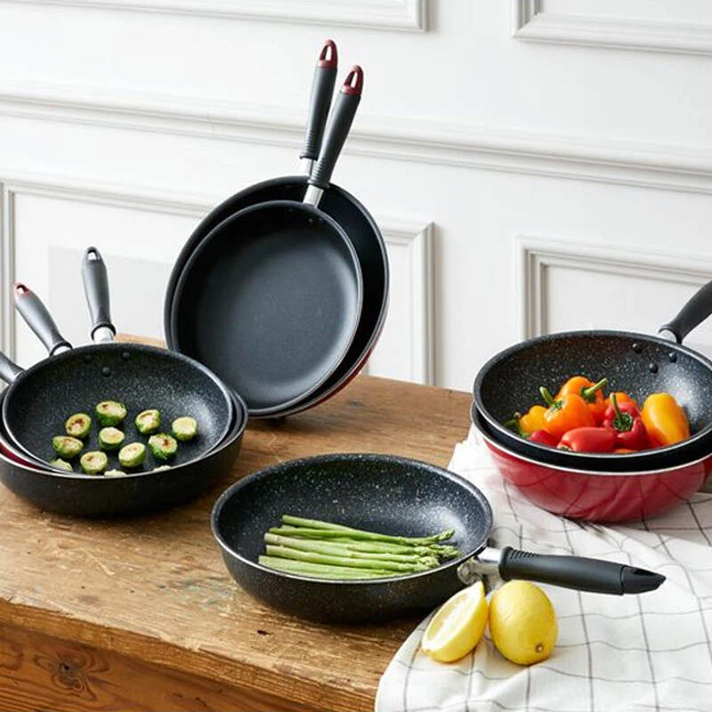 Chảo nhôm chống dính Locknlock LEVE 26cm - Màu Đỏ - LLP1263 - Không dùng bếp từ - HAPOS LOF LLP1283 - 28cm Đỏ