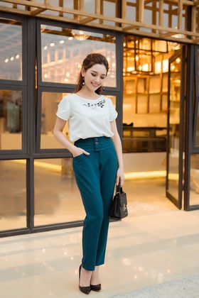 1A868 - AO SƠ MI VIỀN HOA