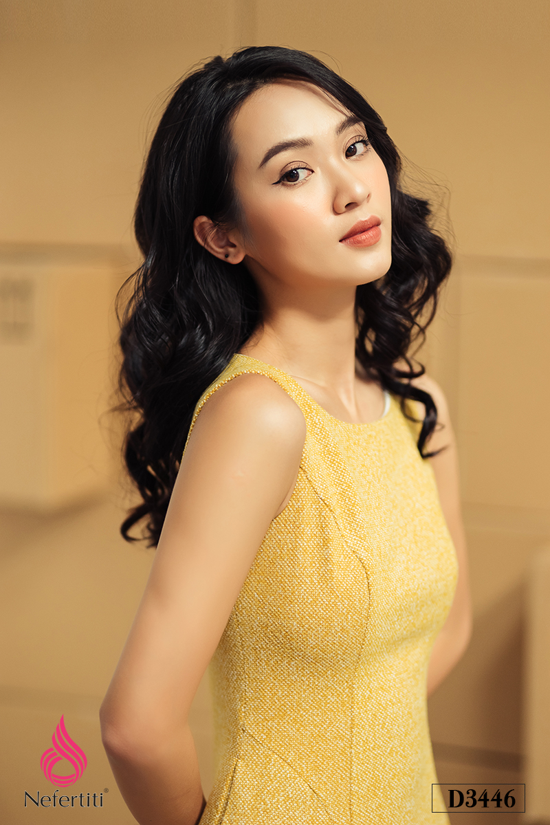 3D3446 - ĐẦM XẾP LI DÁNG A