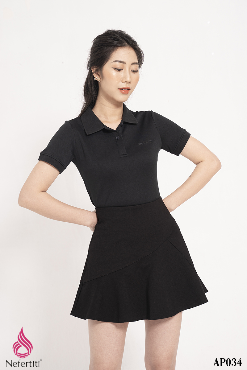 AP034 - ÁO PHÔNG NỮ MÀU ĐEN