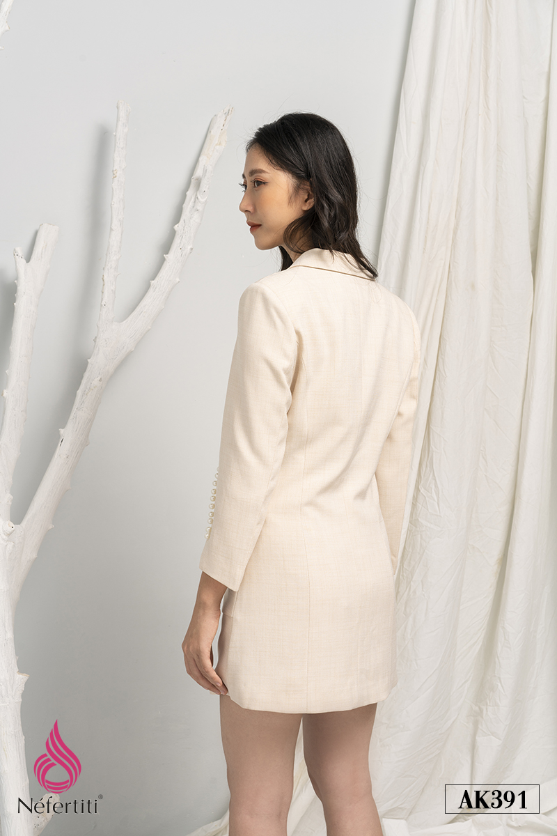 3AK391 - ÁO VEST TAY XẺ CÁCH ĐIỆU