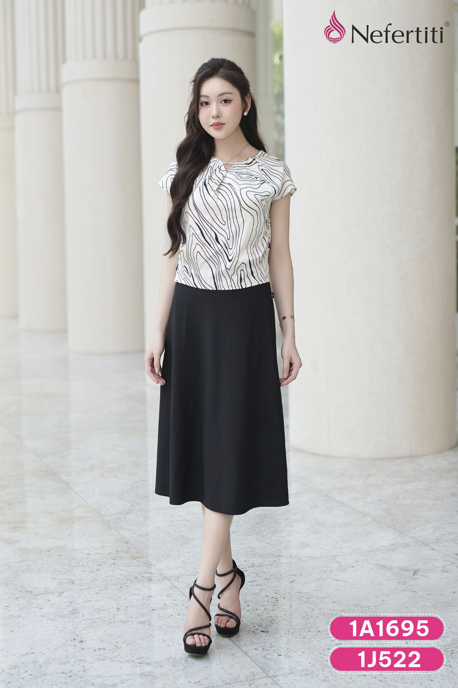 1J522 - Chân váy đen sang trọng