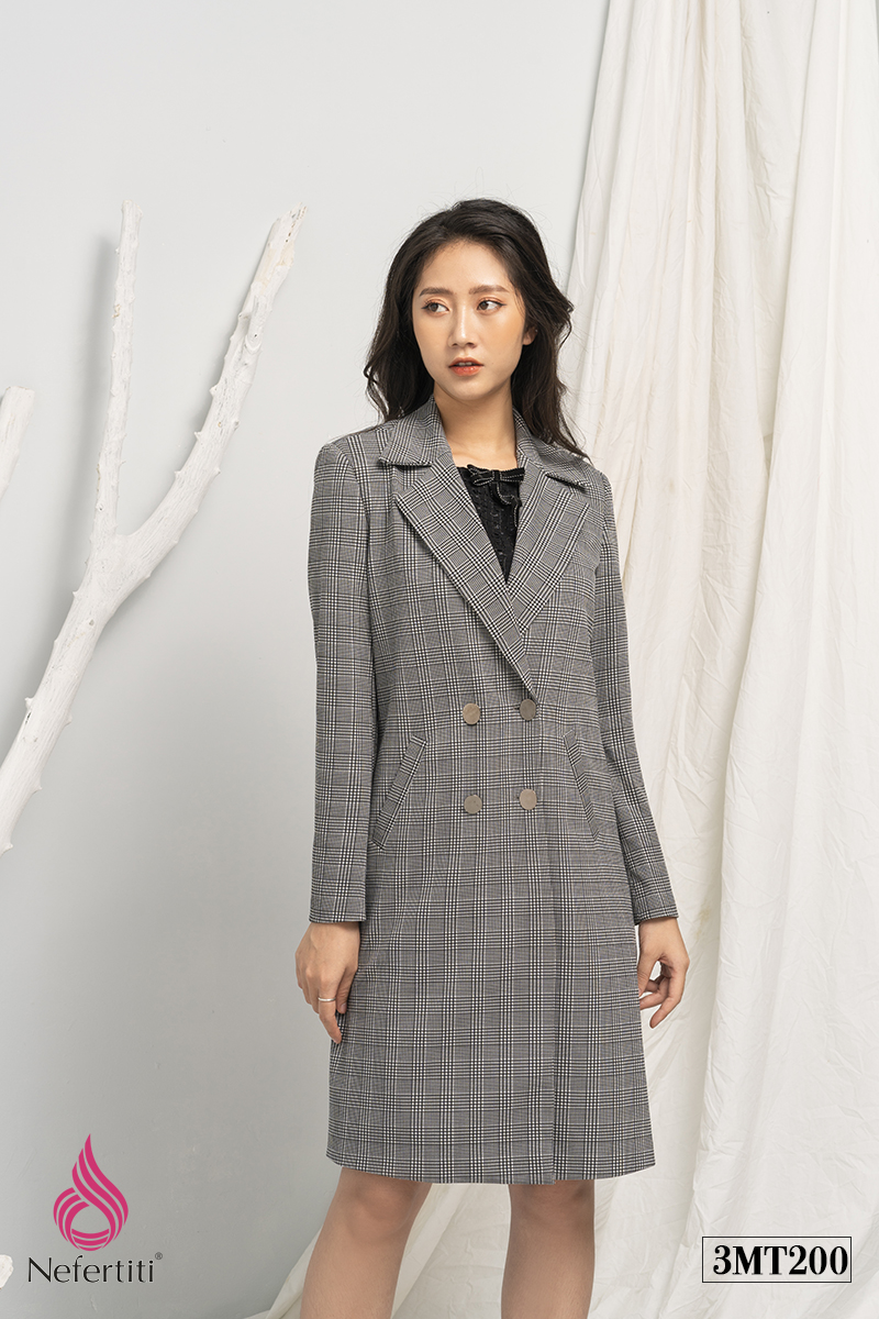 3MT200 - Măng tô dài dáng suông