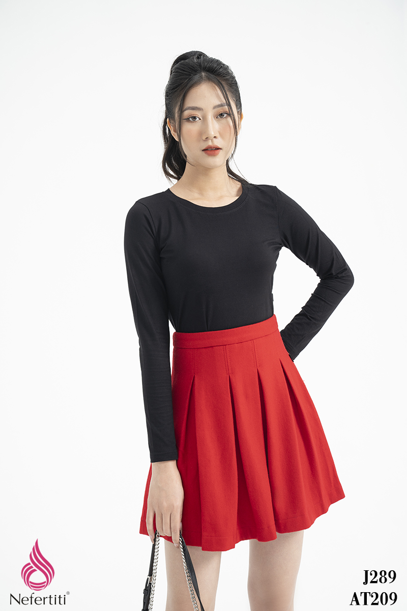 2J289 - CHÂN VÁY XẾP LI NGẮN