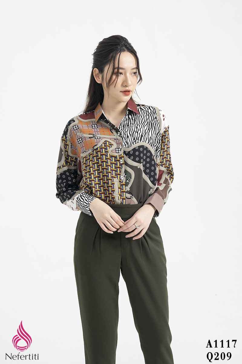 2A1117 - ÁO SƠ MI HỌA TIẾT