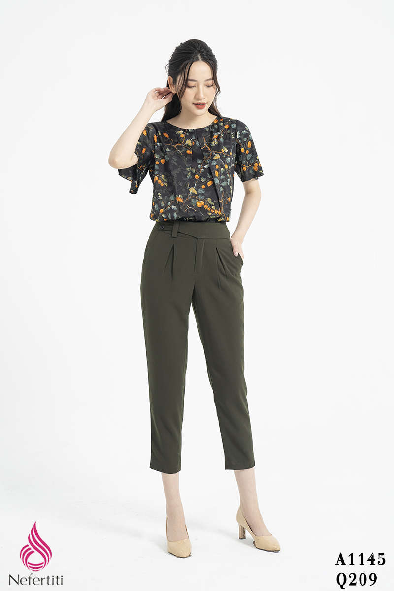 1A1145 - ÁO HỌA TIẾT CÁCH ĐIỆU