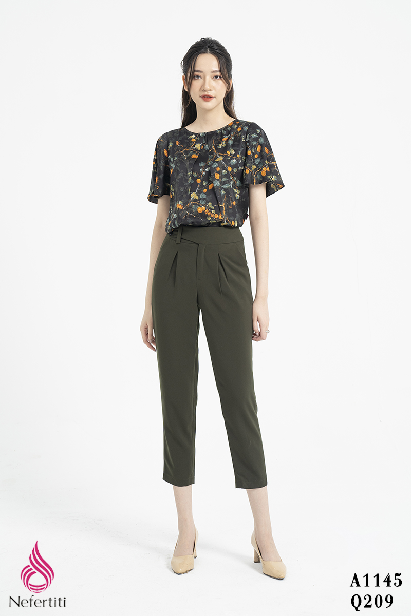 1A1145 - ÁO HỌA TIẾT CÁCH ĐIỆU