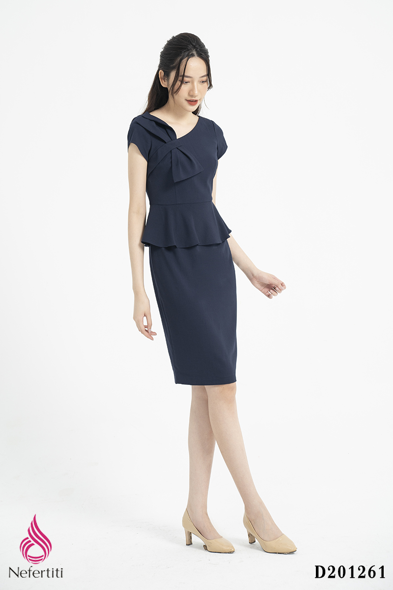 2D201261 - ĐẦM PEPLUM DÁNG ÔM